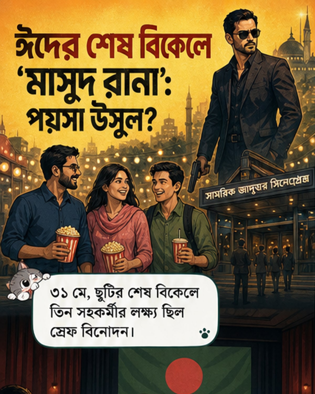 ঈদে ‘মাসুদ রানা’ দেখে পয়সা উসুল?