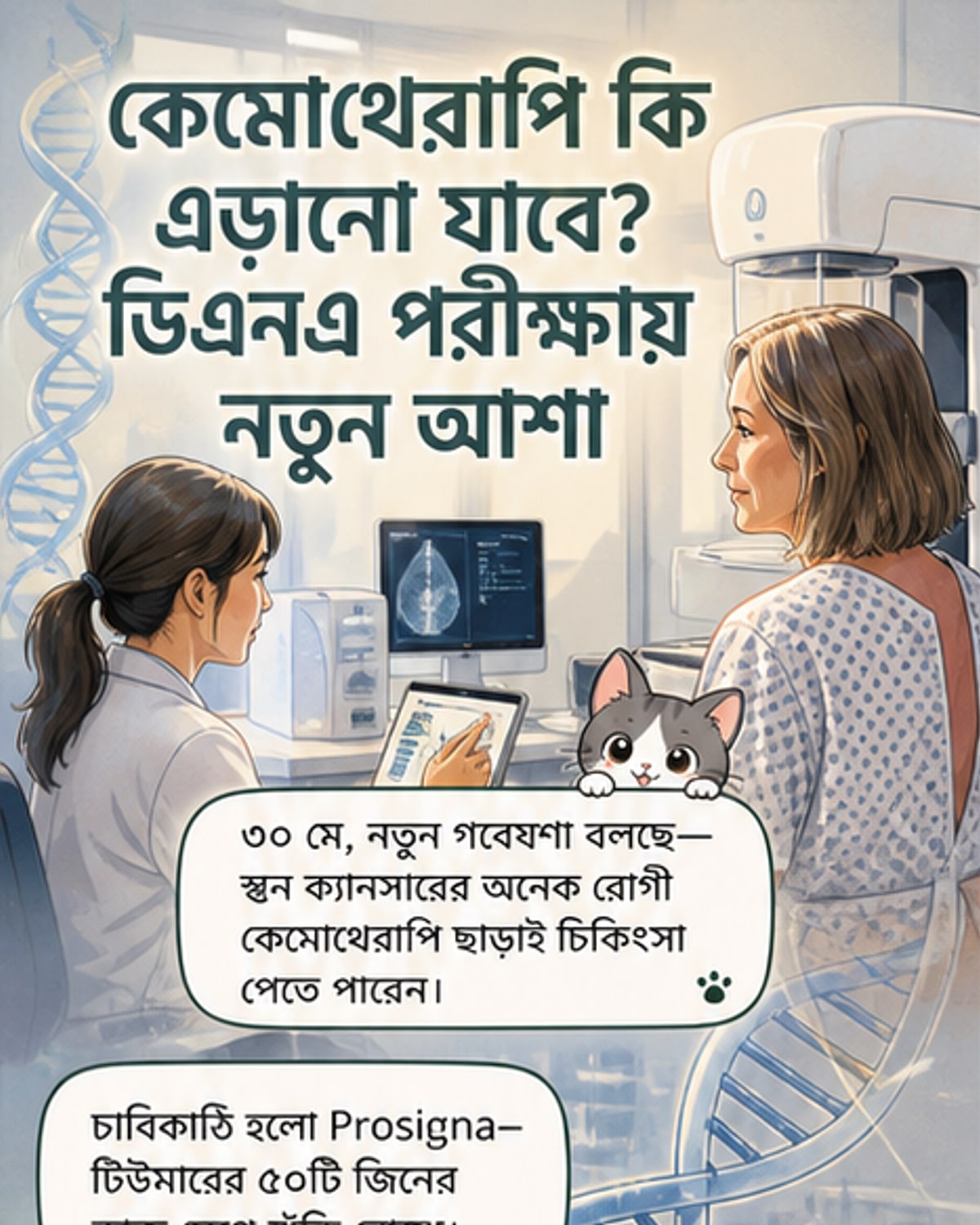 স্তন ক্যান্সারে কেমোথেরাপি না নিয়েই সারতে পারবেন?