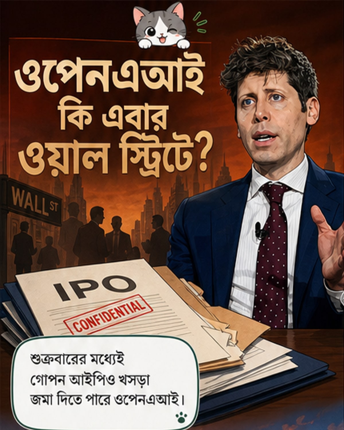 ওপেনএআই শুক্রবার গোপনে আইপিও ফাইল করতে পারে