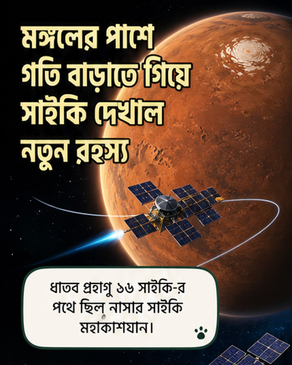 সাইকির চোখে মঙ্গলের অপূর্ব দৃশ্য