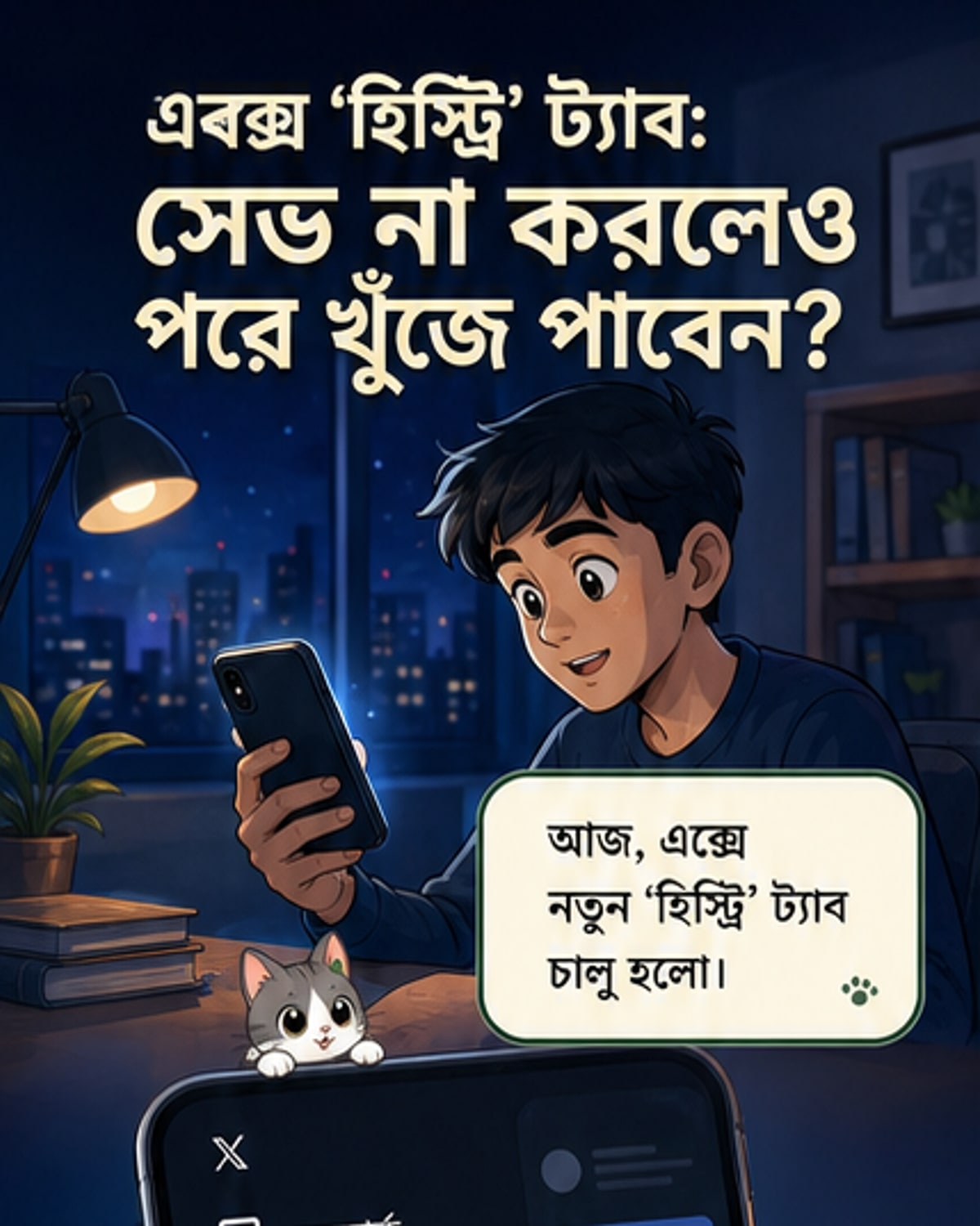 এক্সে নতুন 'হিস্ট্রি' ট্যাব
