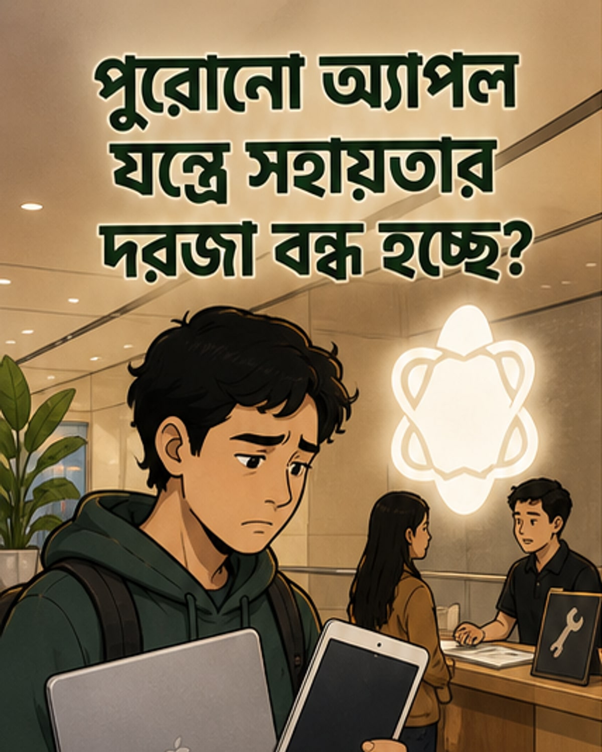 অ্যাপলের পুরনো ডিভাইস থেকে সমর্থন প্রত্যাহার