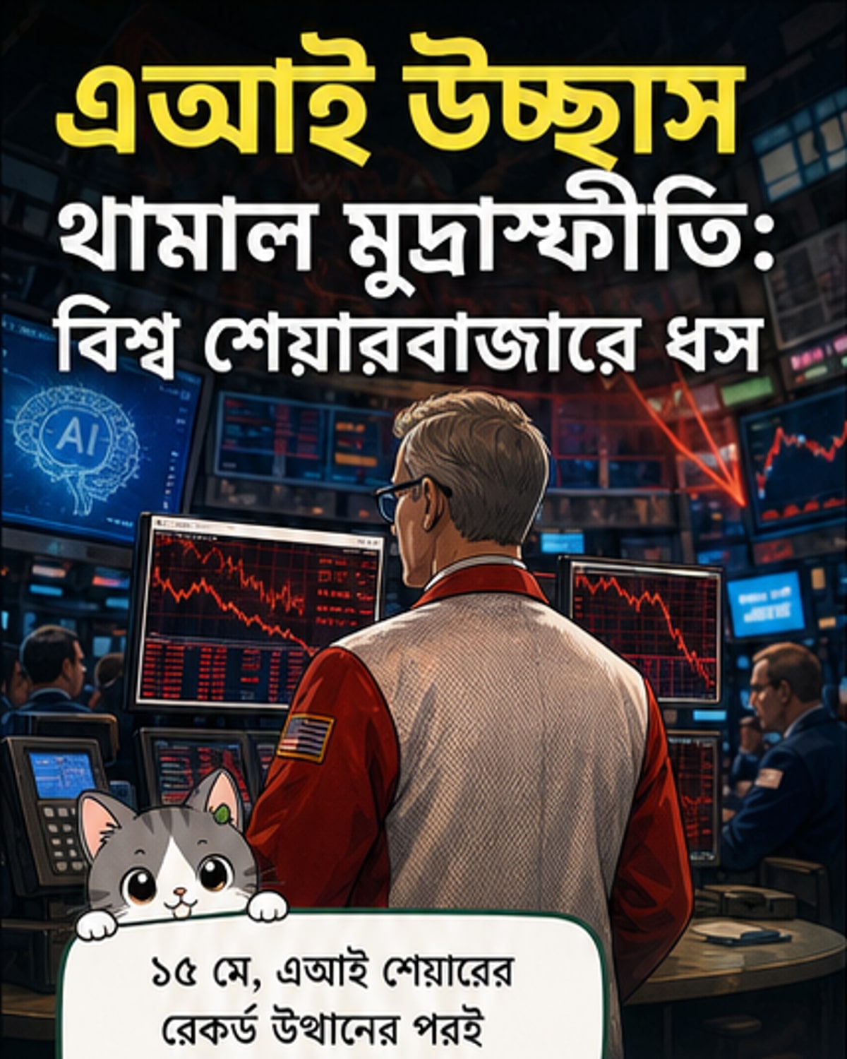 মুদ্রাস্ফীতির উদ্বেগে বিশ্বব্যাপী শেয়ারবাজারে ধস