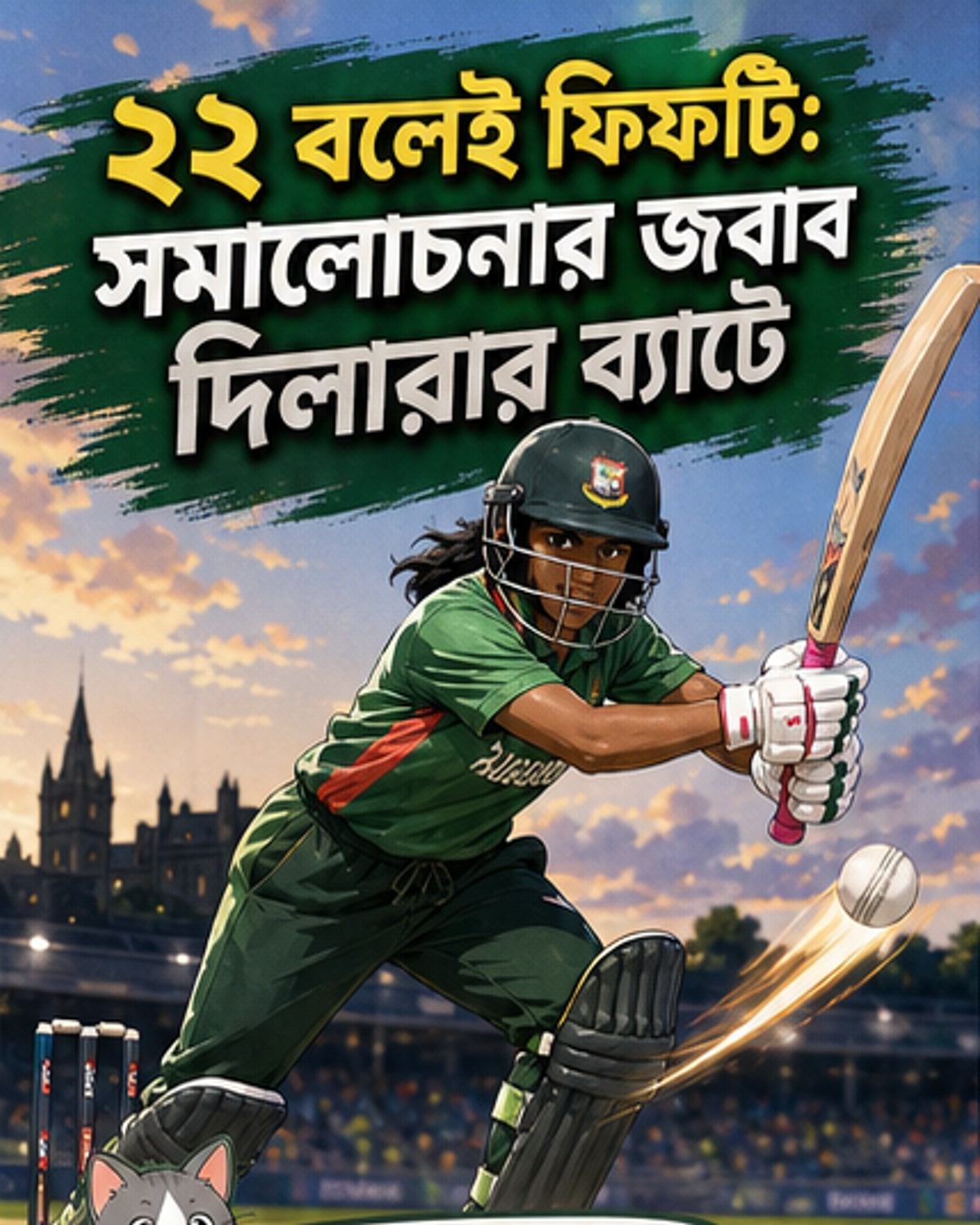 দিলারার রেকর্ড ফিফটি