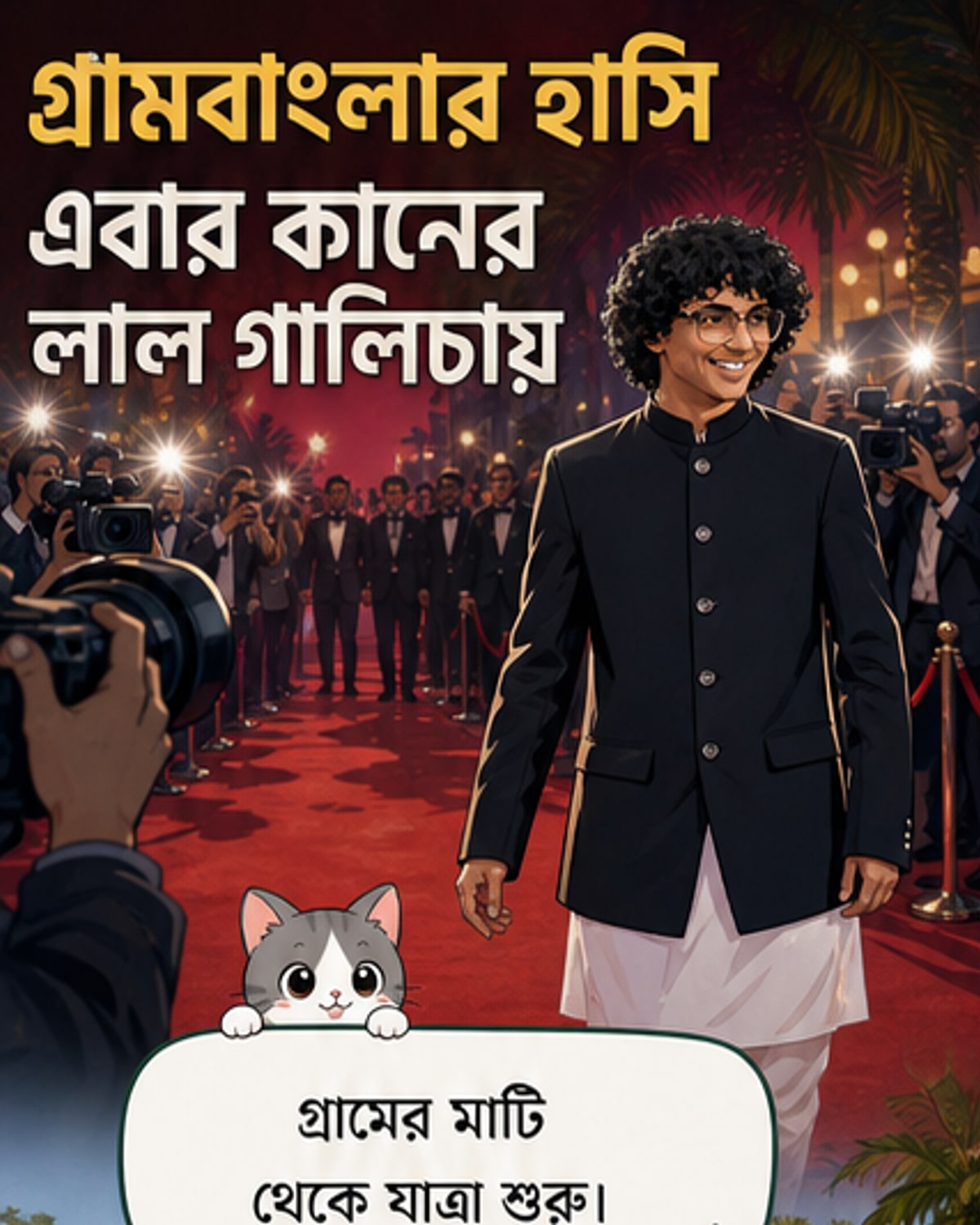 কানের লাল গালিচায় বাংলার ‘লাফটারসেন’