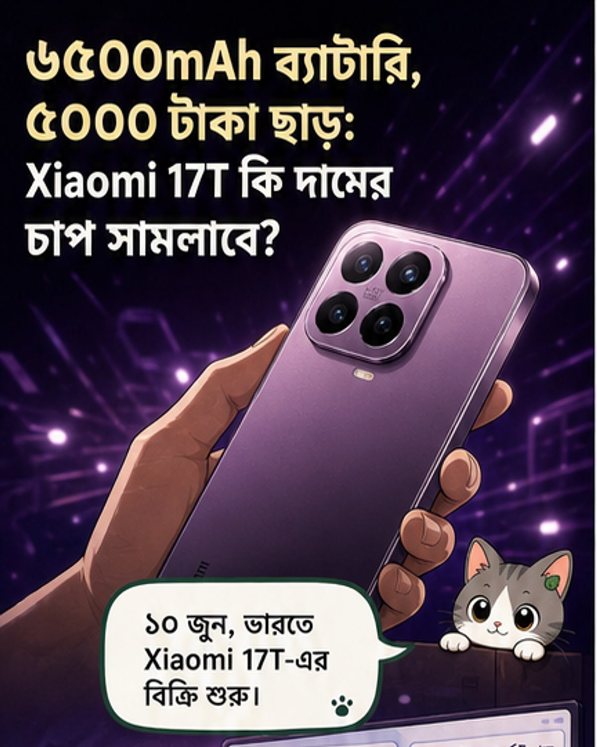 6500mAh ব্যাটারি সহ শাওমি 17T ভারতে বিক্রি