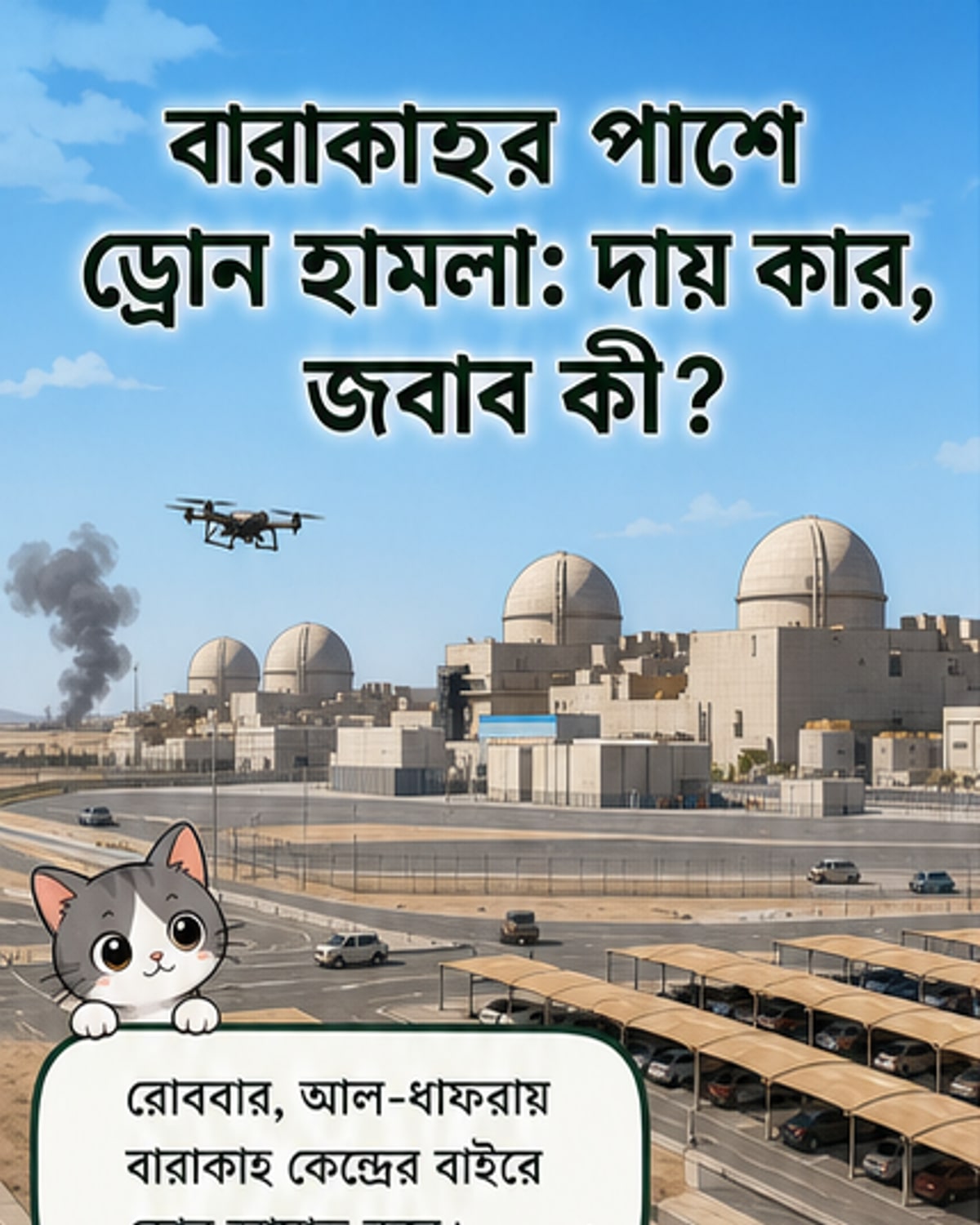 আমিরাতের পারমাণবিক কেন্দ্রে ড্রোন হামলা