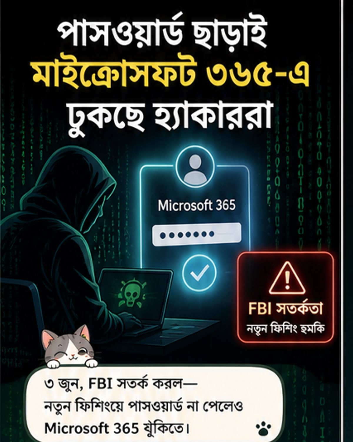 পাসওয়ার্ড ছাড়াই মাইক্রোসফট ৩৬৫ হ্যাক