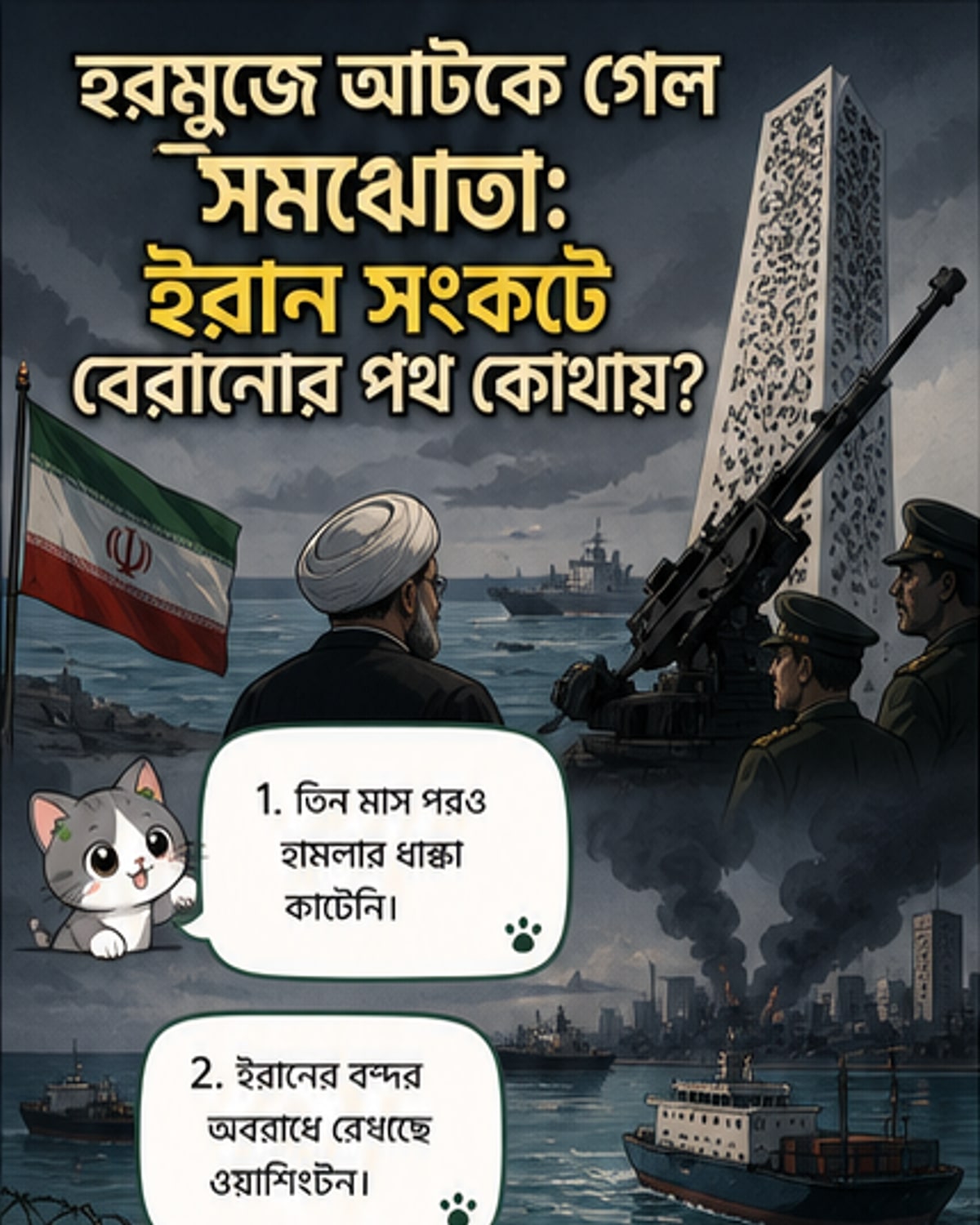 ইরান-মার্কিন সংঘাতে কোনো সমাধান নেই