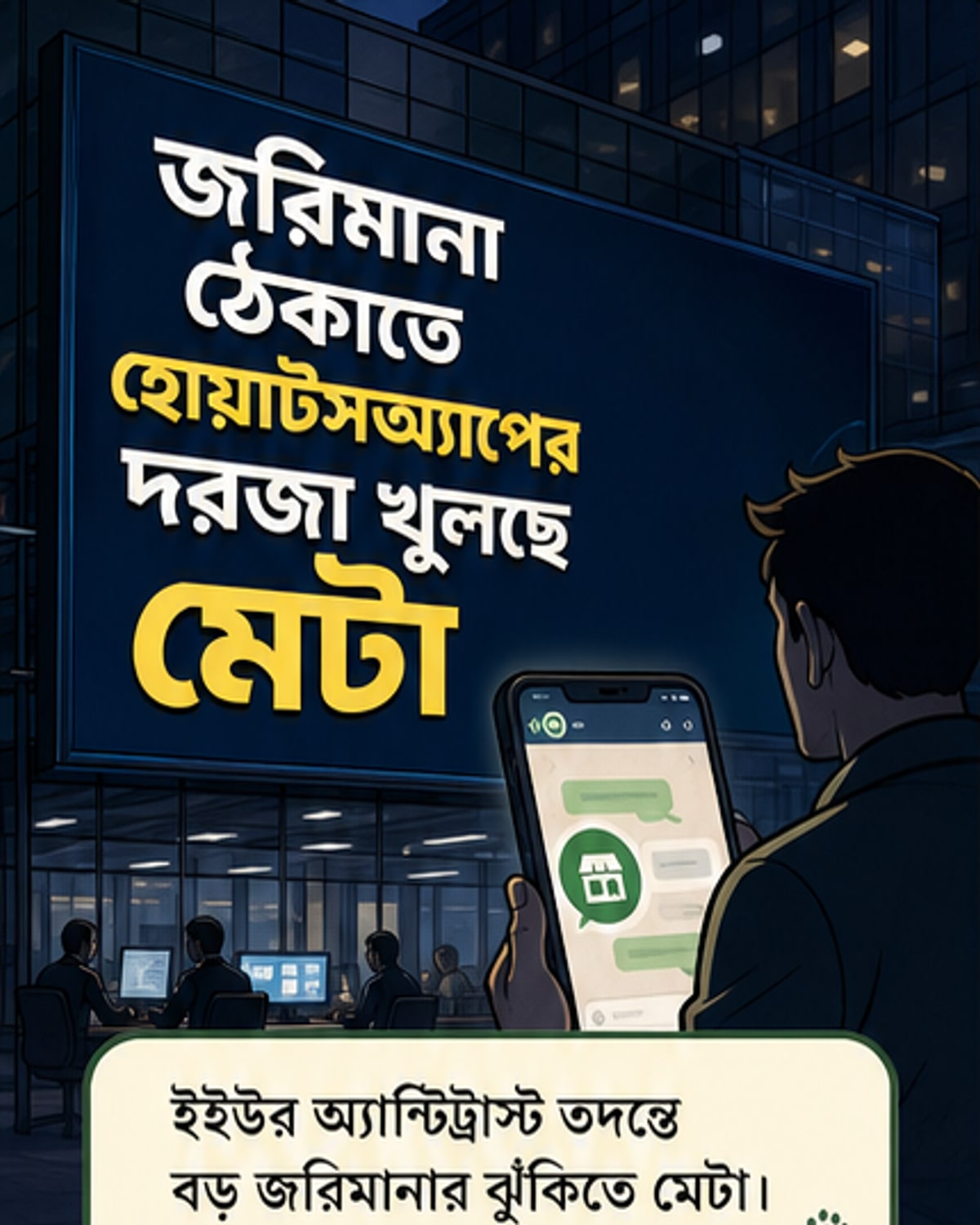 মেটা হোয়াটসঅ্যাপে প্রতিদ্বন্দ্বী এআইকে সুযোগ