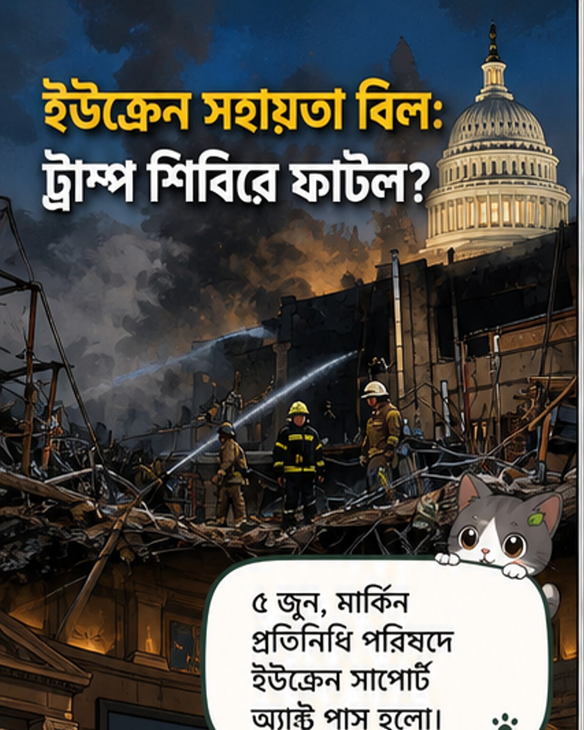 ইউক্রেনে সাহায্যের বিল পাস