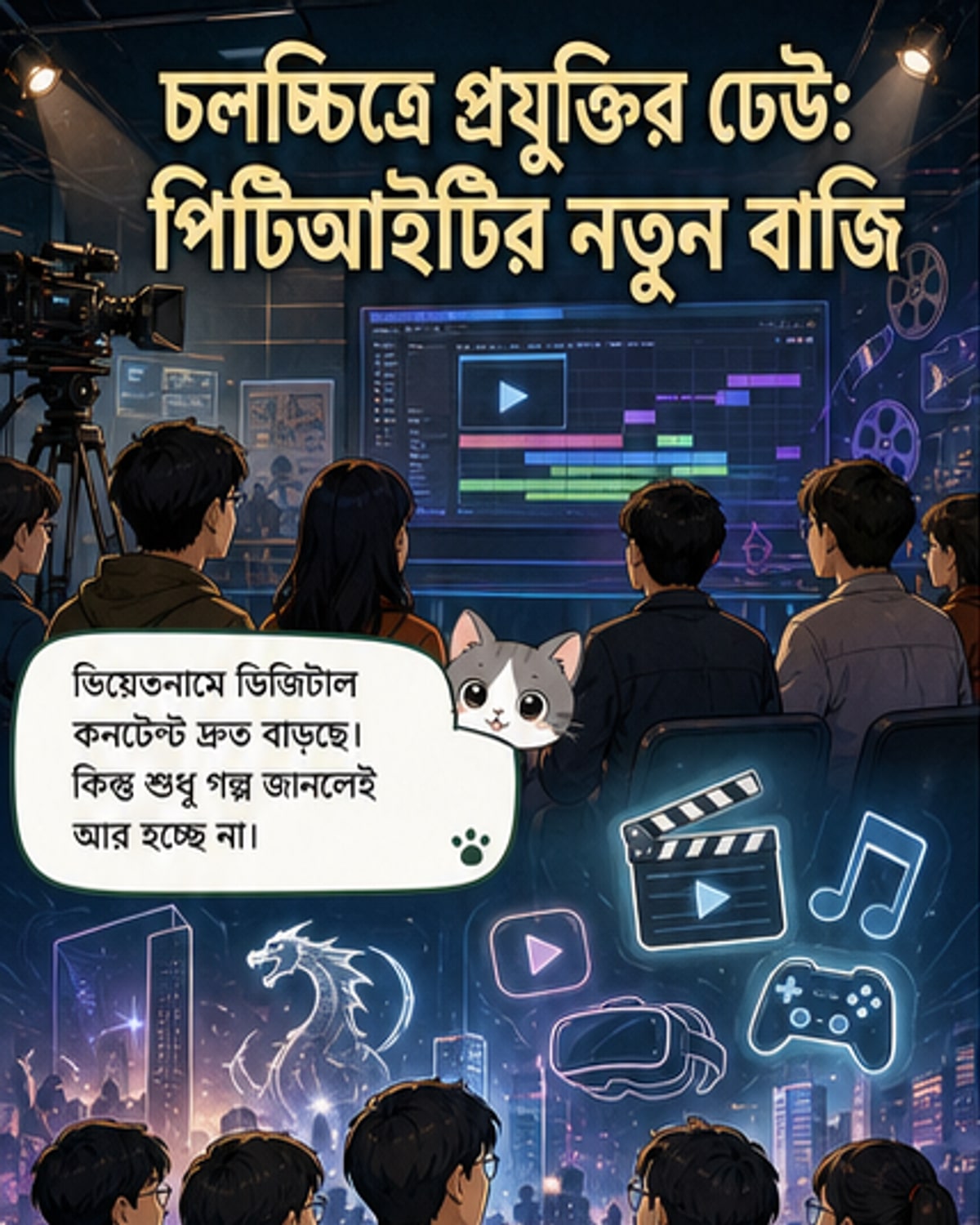 পিটিআইটি ডিজিটাল চলচ্চিত্র প্রযুক্তিতে নতুন প্রশিক্ষণ কর্মসূচি
