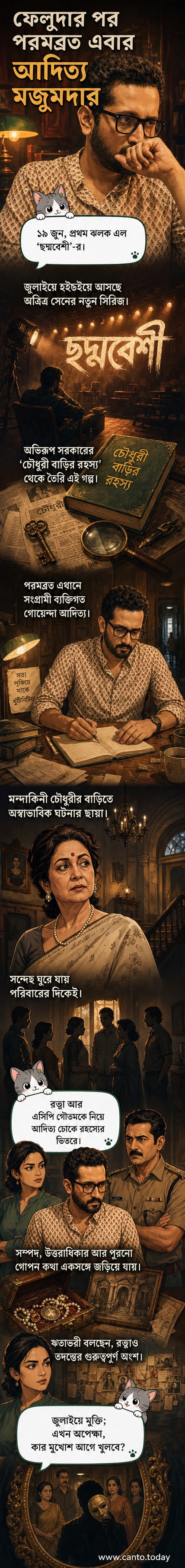 পরমব্রত চট্টোপাধ্যায় ও ঋতাভরী চক্রবর্তী অভিনীত ওয়েব সিরিজ 'ছদ্মবেশী'-এর প্রথম ঝলক