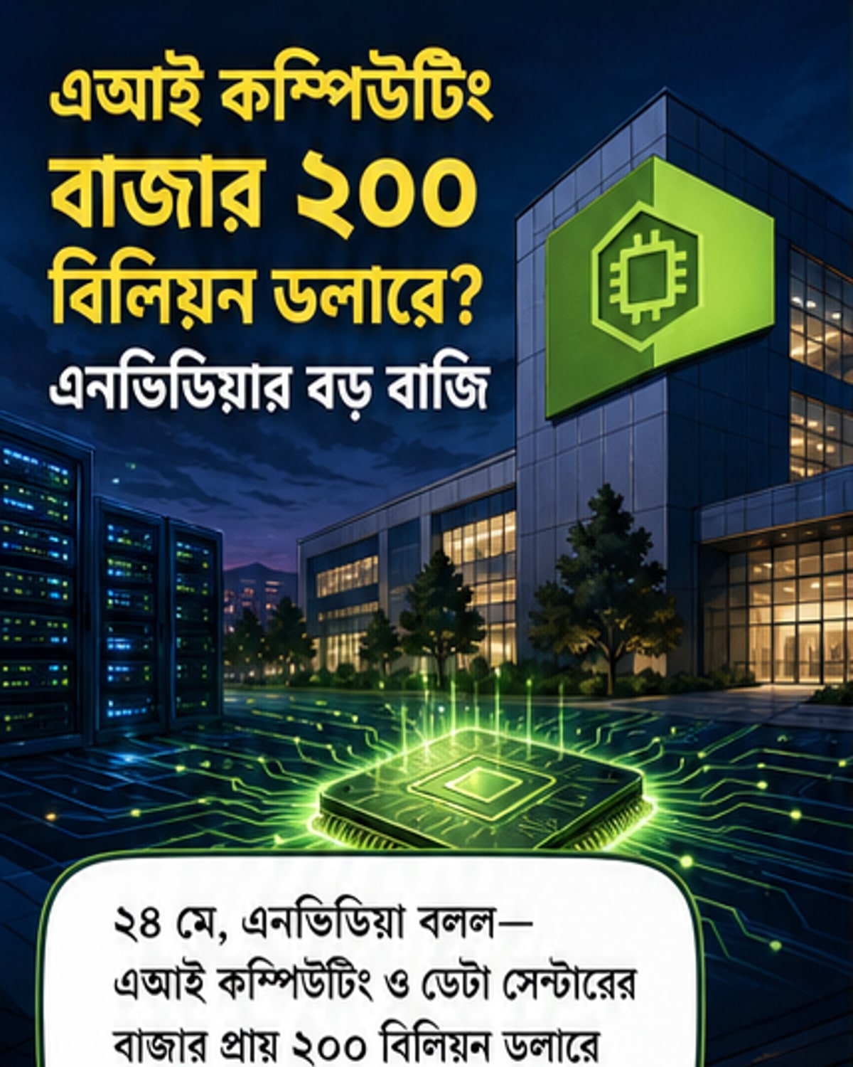 এনভিডিয়া: এআই কম্পিউটিং বাজার ২০০ বিলিয়ন ডলারে