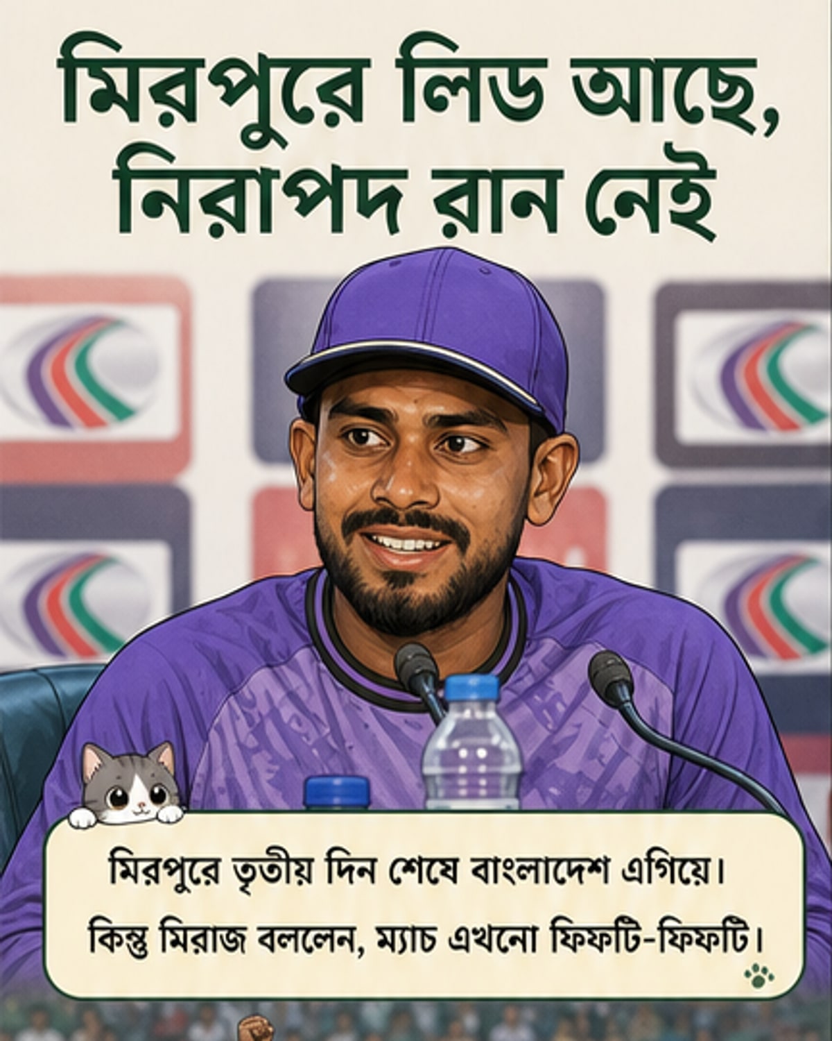 মিরপুরে কত রান নিরাপদ?