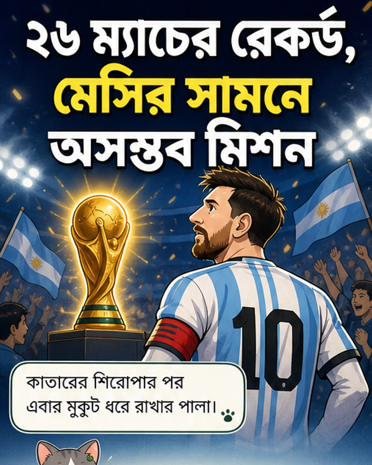 মেসির শেষ বিশ্বকাপ, ইতিহাস গড়ার চেষ্টা