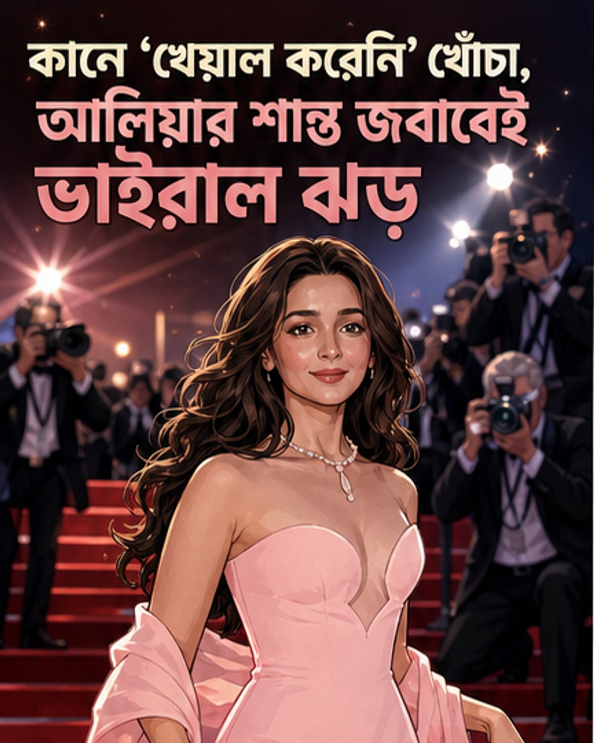 আলিয়াকে উপেক্ষা? কানে বিতর্কে জবাব ফ্যানদের