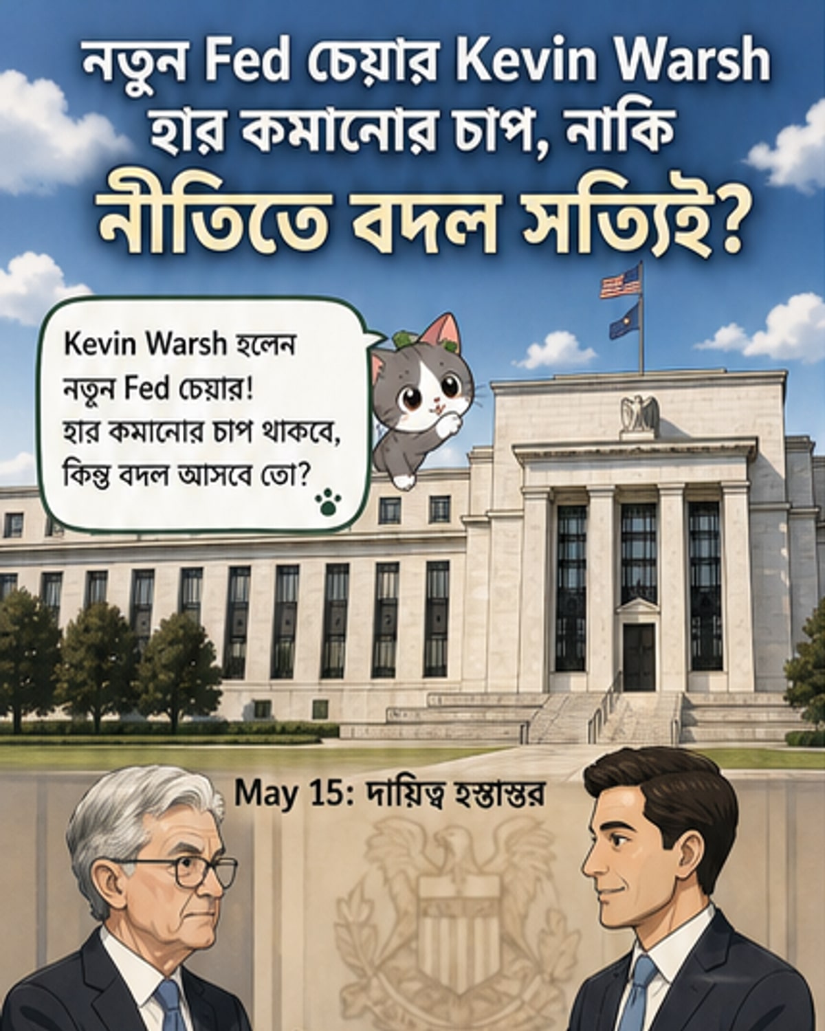 নতুন চেয়ারম্যানে ফেডের মুদ্রানীতি কী হবে?