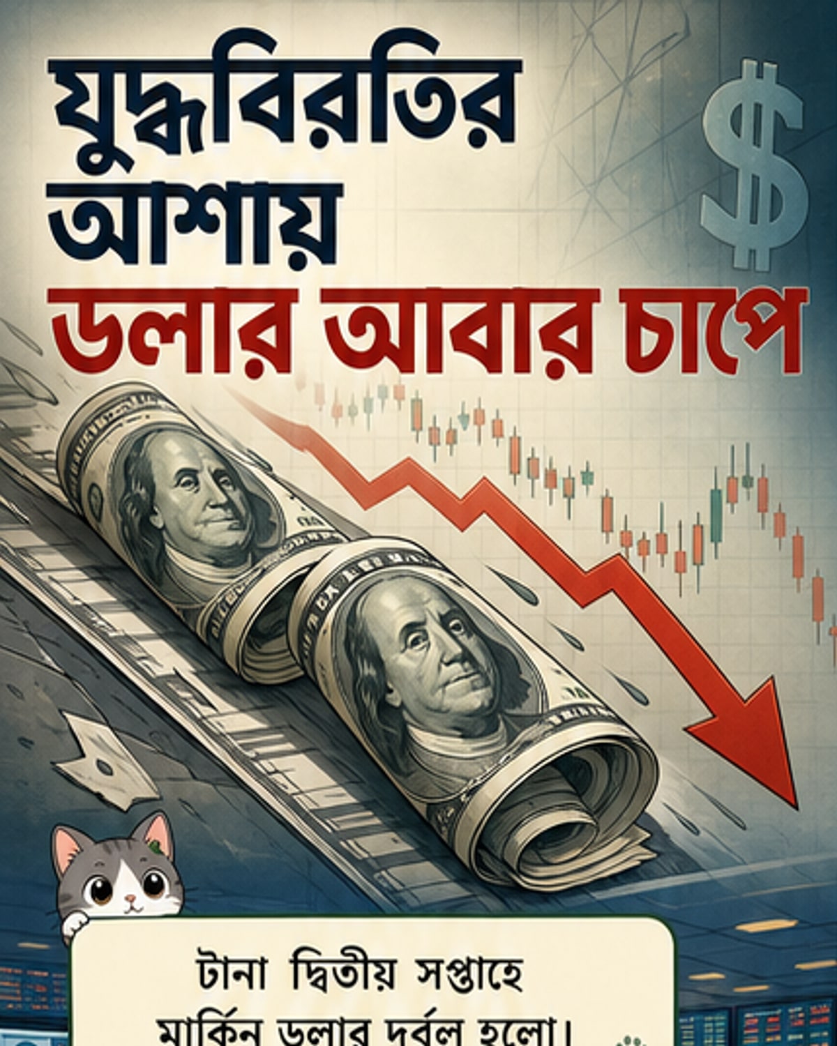 মার্কিন ডলারের দরপতন চলছে