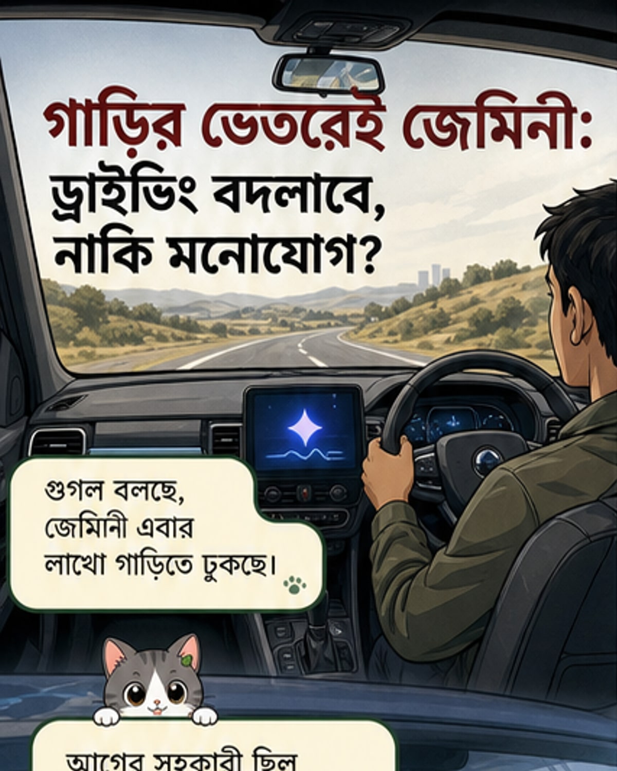 গাড়িতে এবার গুগলের জেমিনি এআই
