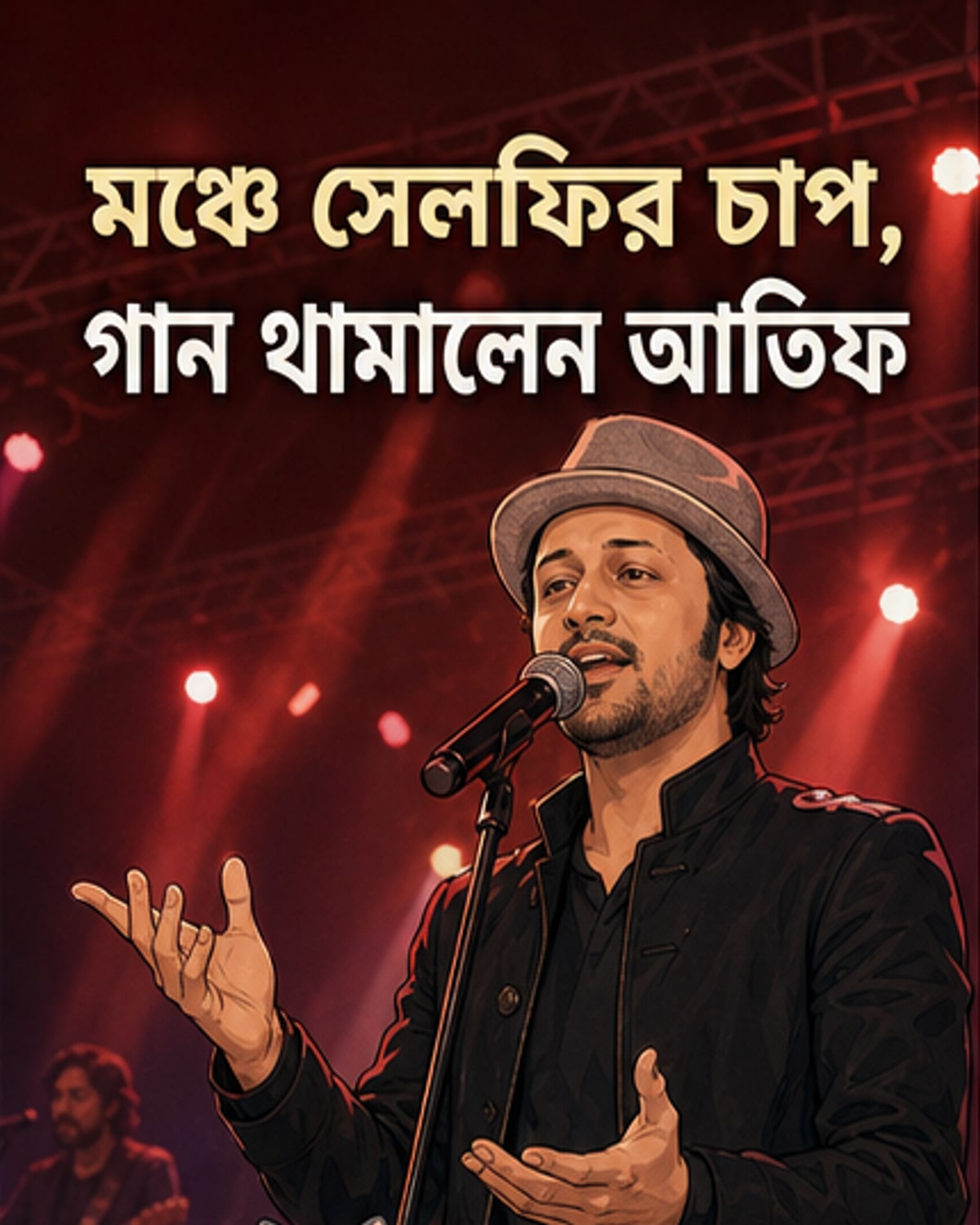 আতিফ আসলামের গান থামল ভক্তের আচরণে