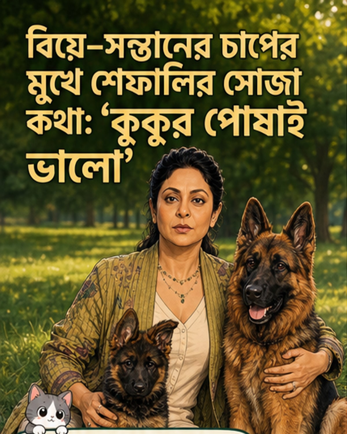 বাচ্চার চেয়ে কুকুর পোষা ভালো