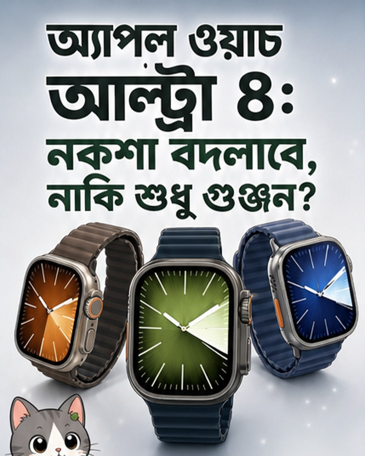 অ্যাপল ওয়াচ আল্ট্রা ৪-এ আসছে বড় পরিবর্তন