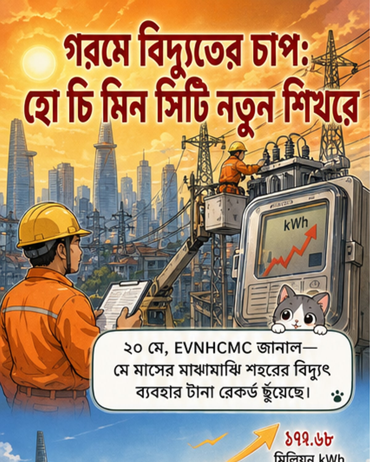 হো চি মিন সিটিতে বিদ্যুৎ চাহিদা নতুন রেকর্ডে