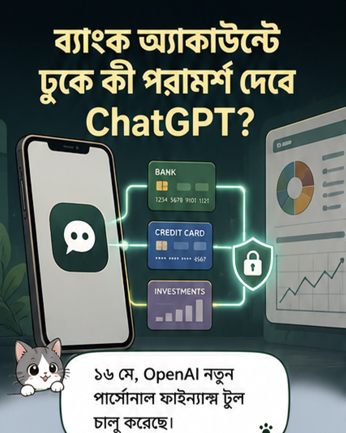 ব্যাংক অ্যাকাউন্ট যুক্ত করে আর্থিক পরামর্শ দেবে চ্যাটজিপিটি