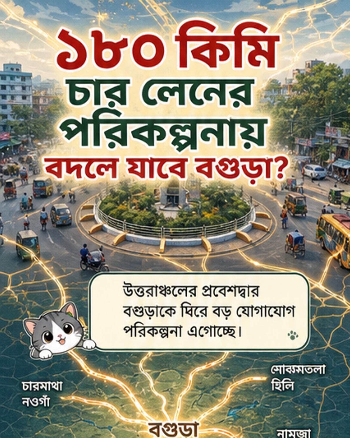 বগুড়া হচ্ছে উত্তরাঞ্চলের নতুন হাব