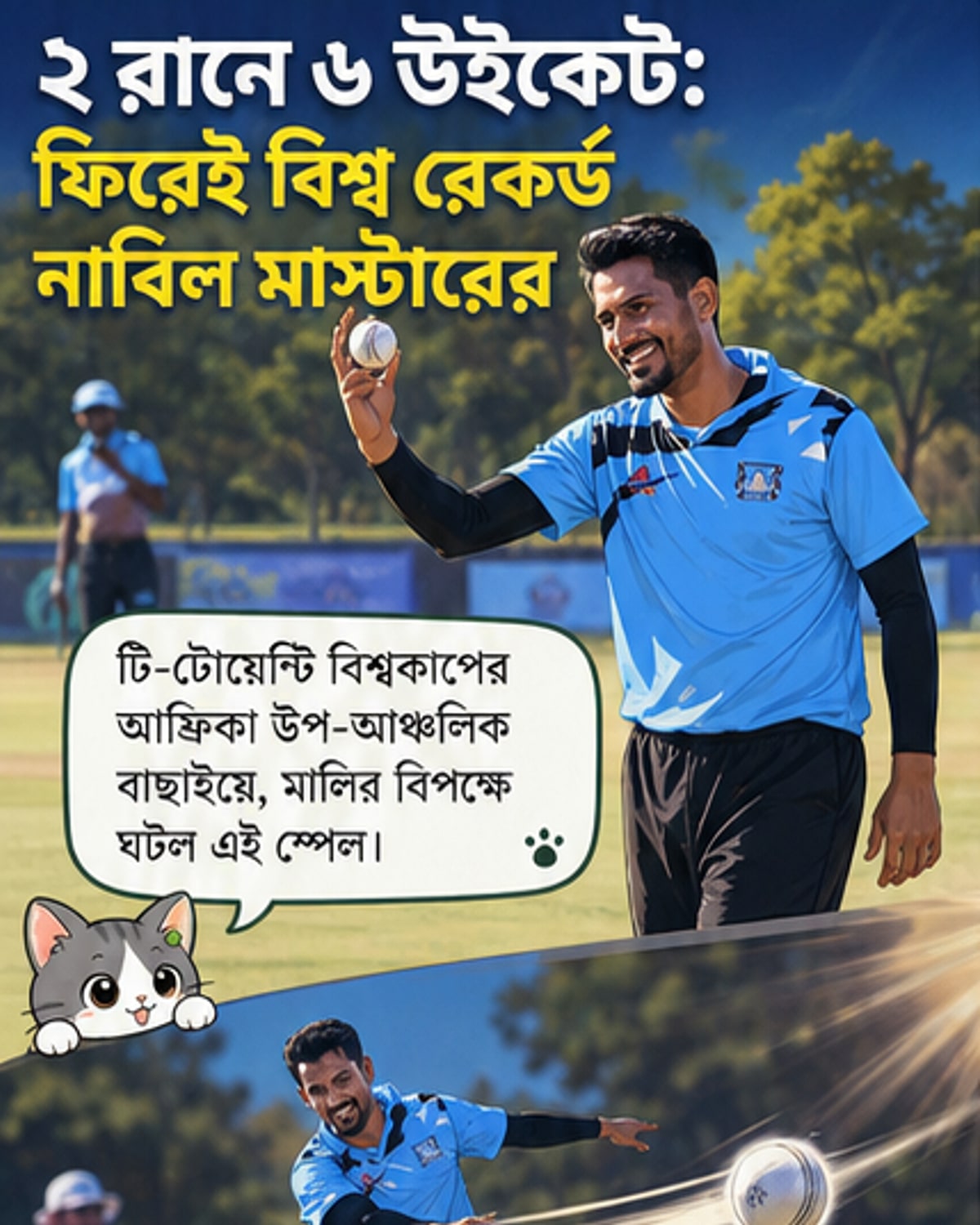 ২ রানে ৬ উইকেট, টি-টোয়েন্টি ইতিহাসে রেকর্ড