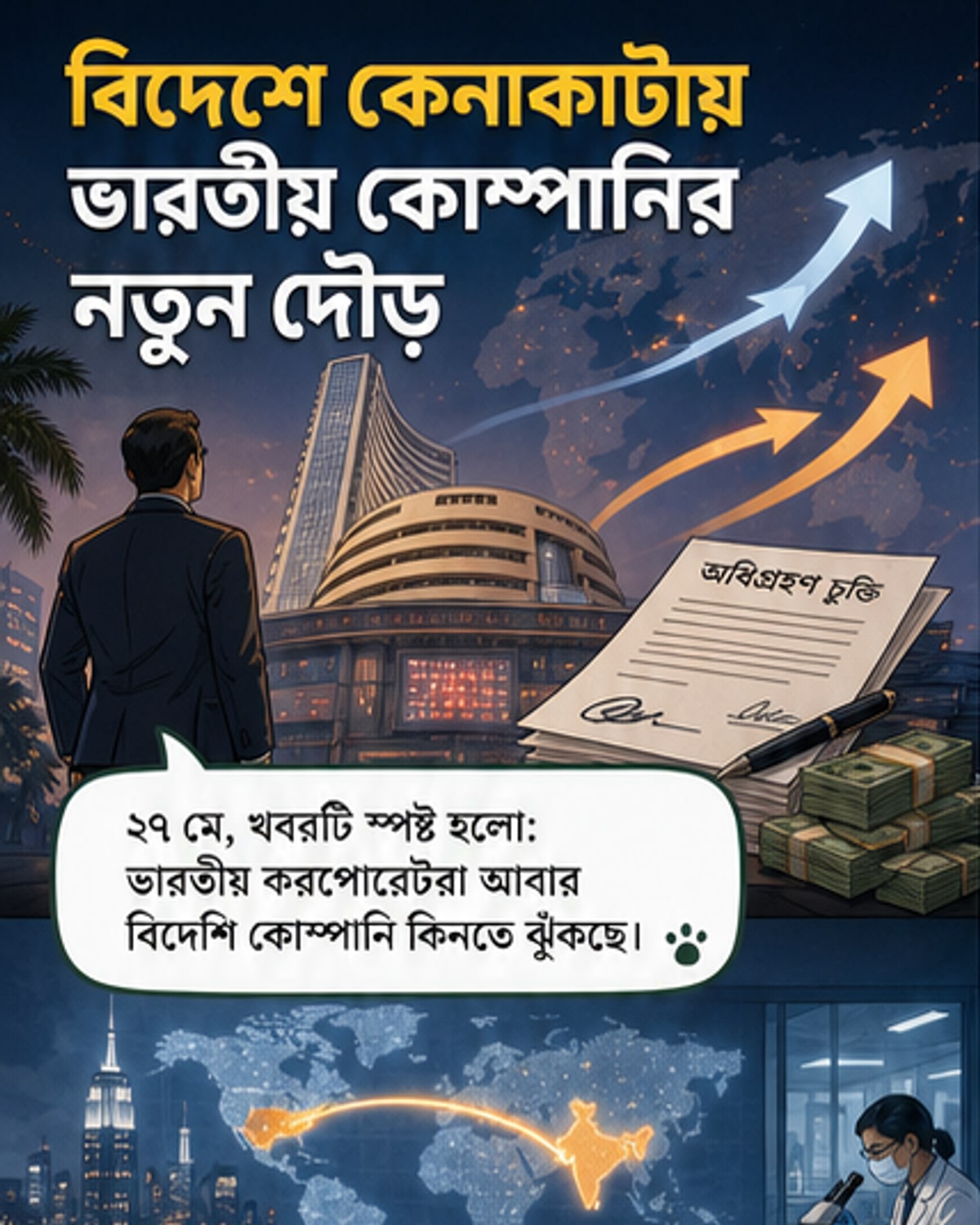 ভারতীয় কোম্পানির বিদেশে বড় অধিগ্রহণ