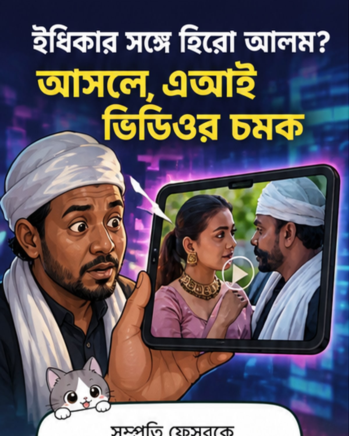 হিরো আলমের এআই ভিডিওতে ইধিকা পাল