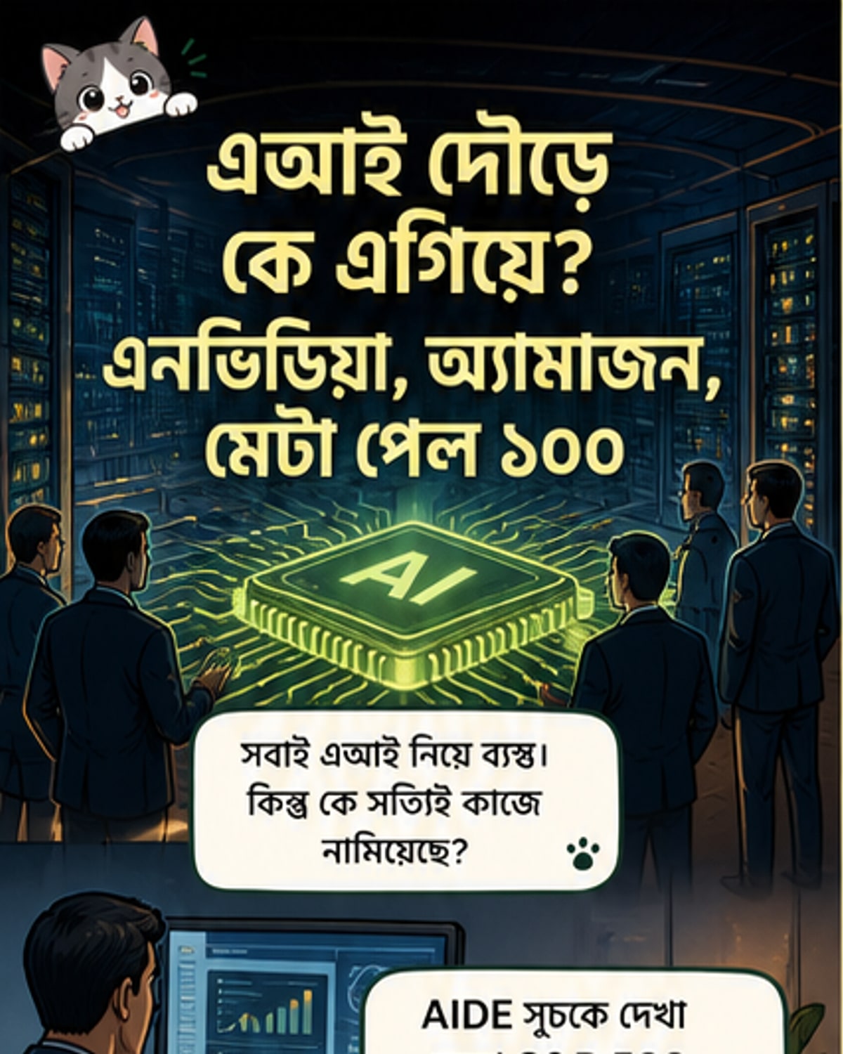 এআই গ্রহণে শীর্ষে এনভিডিয়া, অ্যামাজন, মেটা