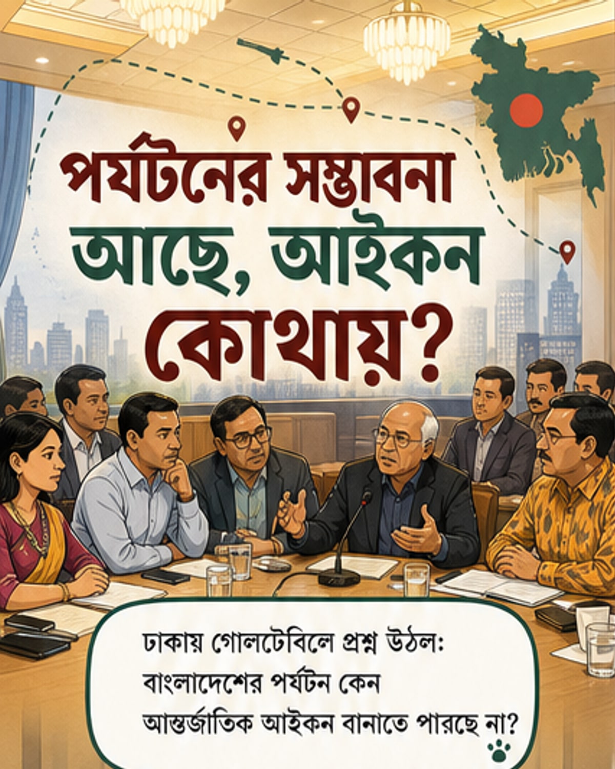 বাংলাদেশে পর্যটন আইকন নেই গবেষণার ঘাটতিতে
