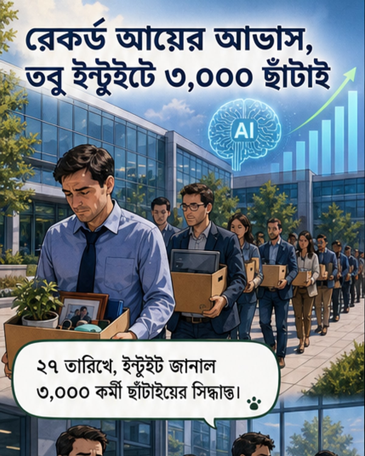 রেকর্ড মুনাফার মধ্যেই ৩,০০০ ছাঁটাই