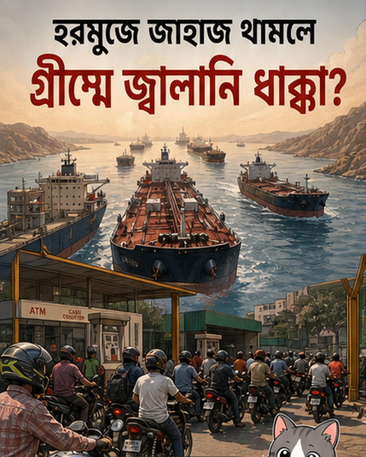 হরমুজ প্রণালিতে তেল সরবরাহ ব্যাহত