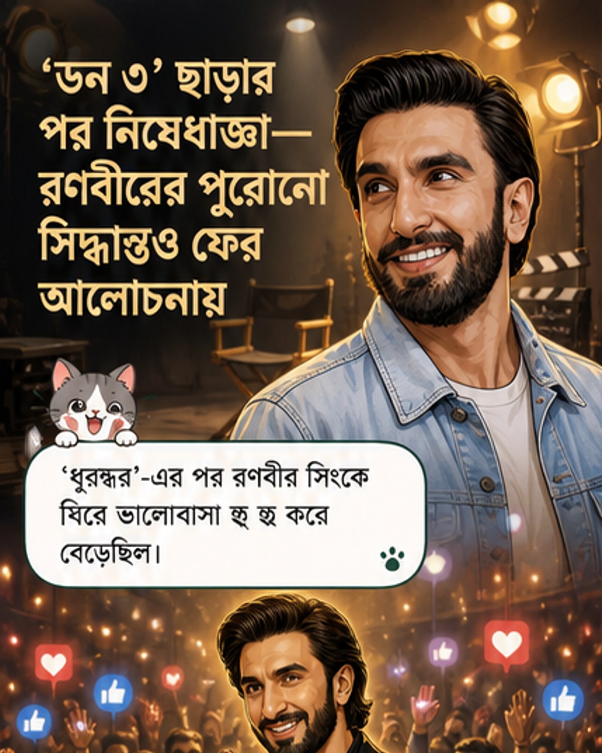 রণবীর সিং কোন ছবি ছেড়েছেন?