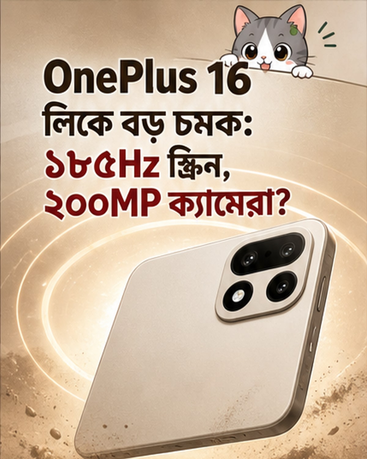 ওয়ানপ্লাস ১৬-এ ২০০ মেগাপিক্সেল ক্যামেরা