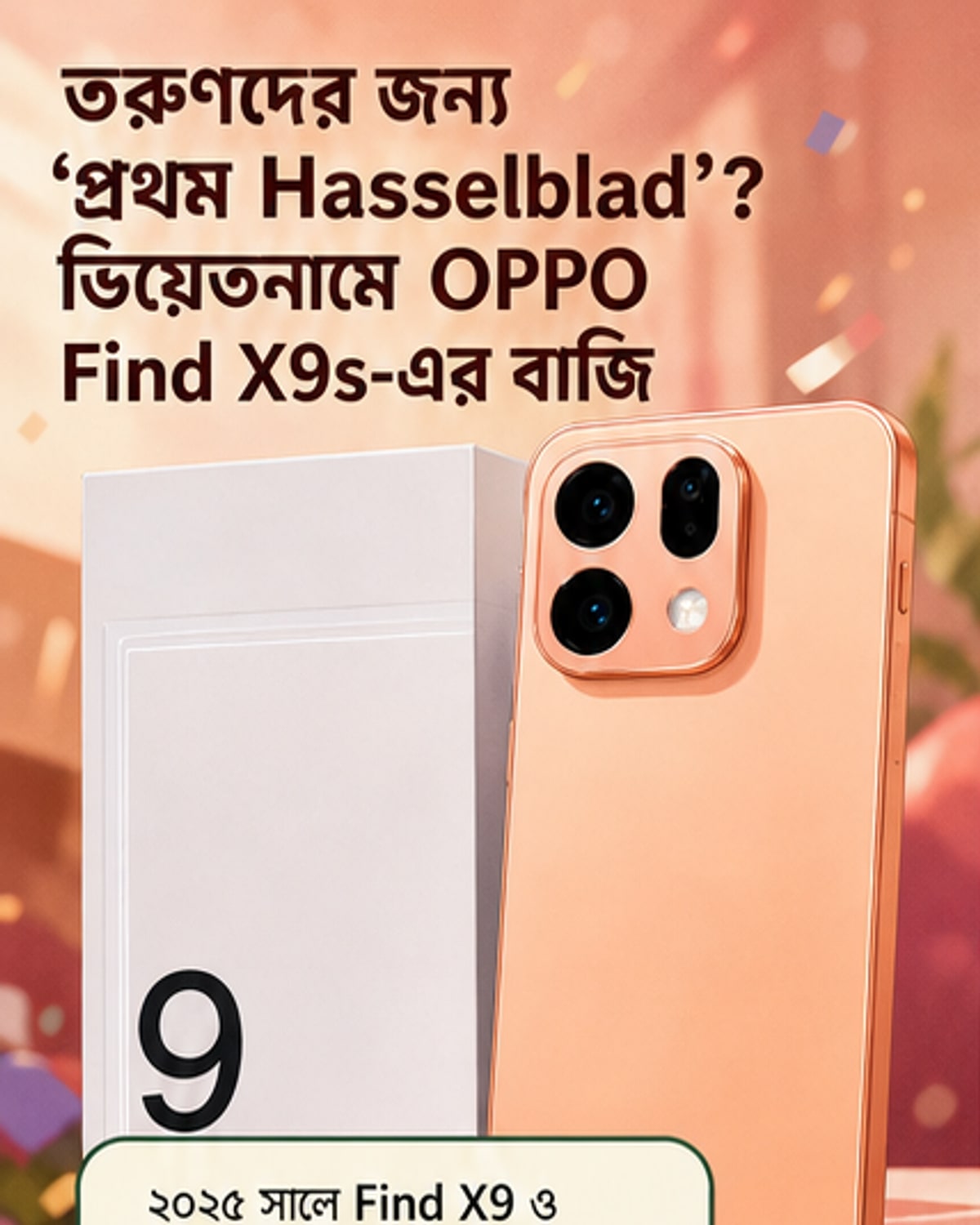 অপ্পো ফাইন্ড এক্স৯এস: তরুণদের জন্য হ্যাসেলব্লাড ক্যামেরার ফ্ল্যাগশিপ
