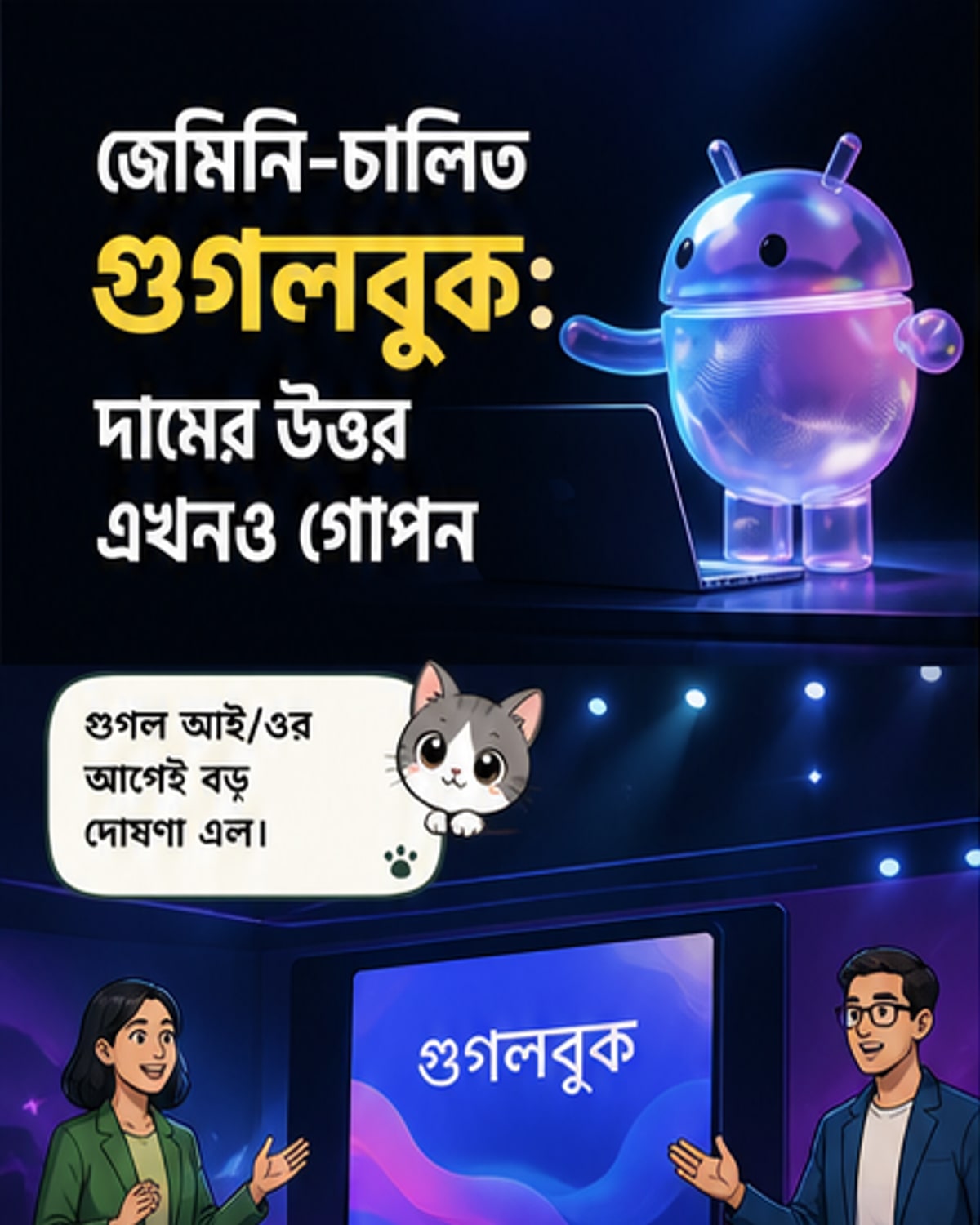 গুগলের এআই-চালিত নতুন ল্যাপটপ ও অ্যান্ড্রয়েড আপডেট
