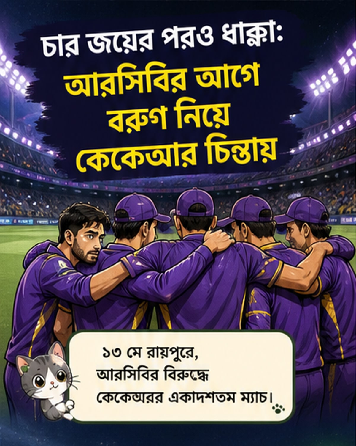 কেকেআরের বড় ঝুঁকি, চোট নিয়ে বরুণ
