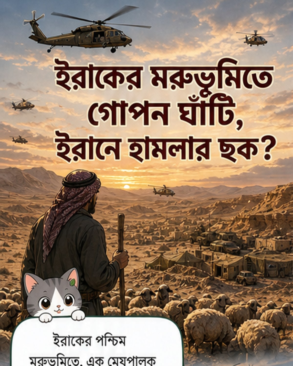 ইরাকের মরুভূমিতে ইজরায়েলের গোপন ঘাঁটি