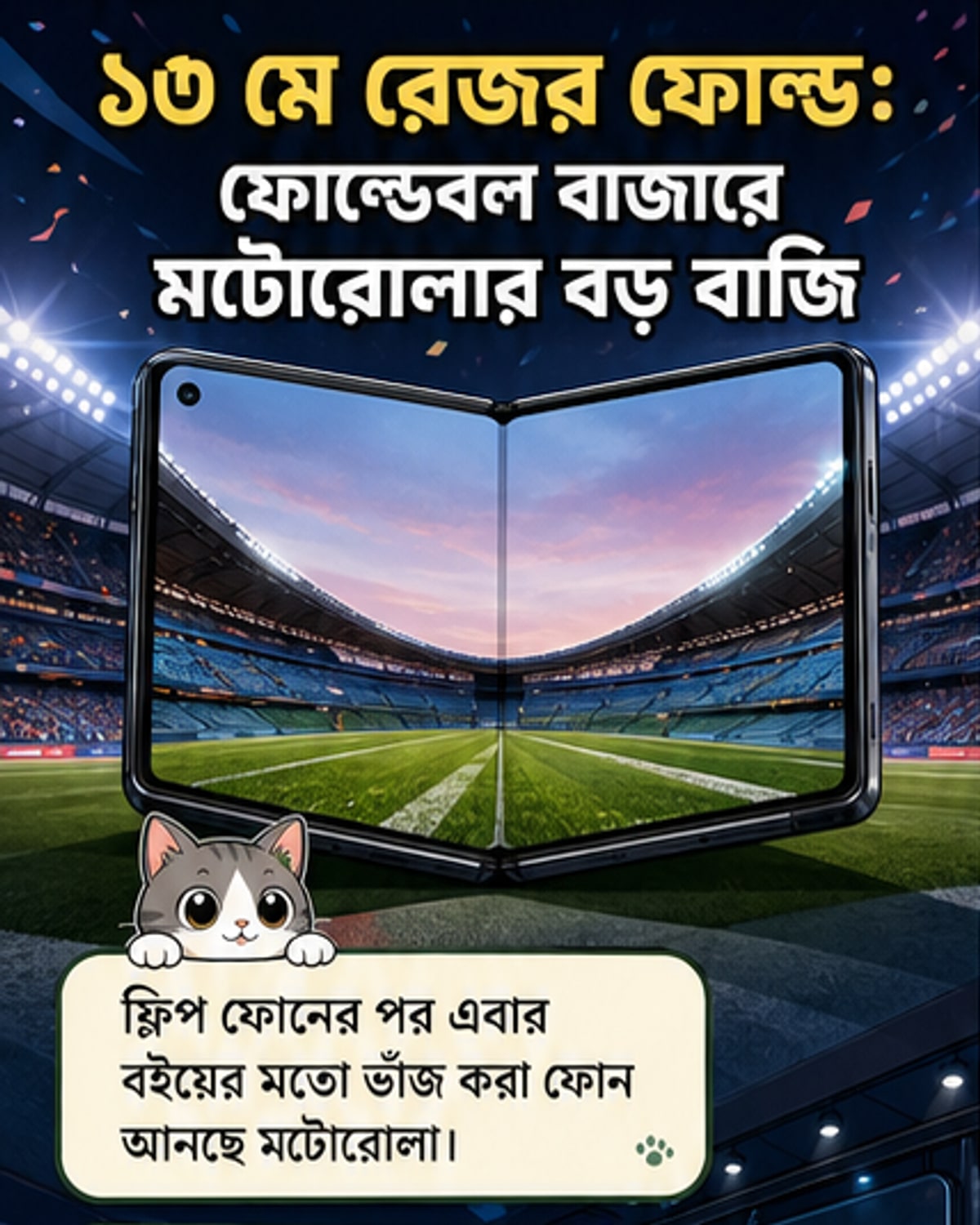মটোরোলার নতুন ফোল্ডেবল ফোন আসছে