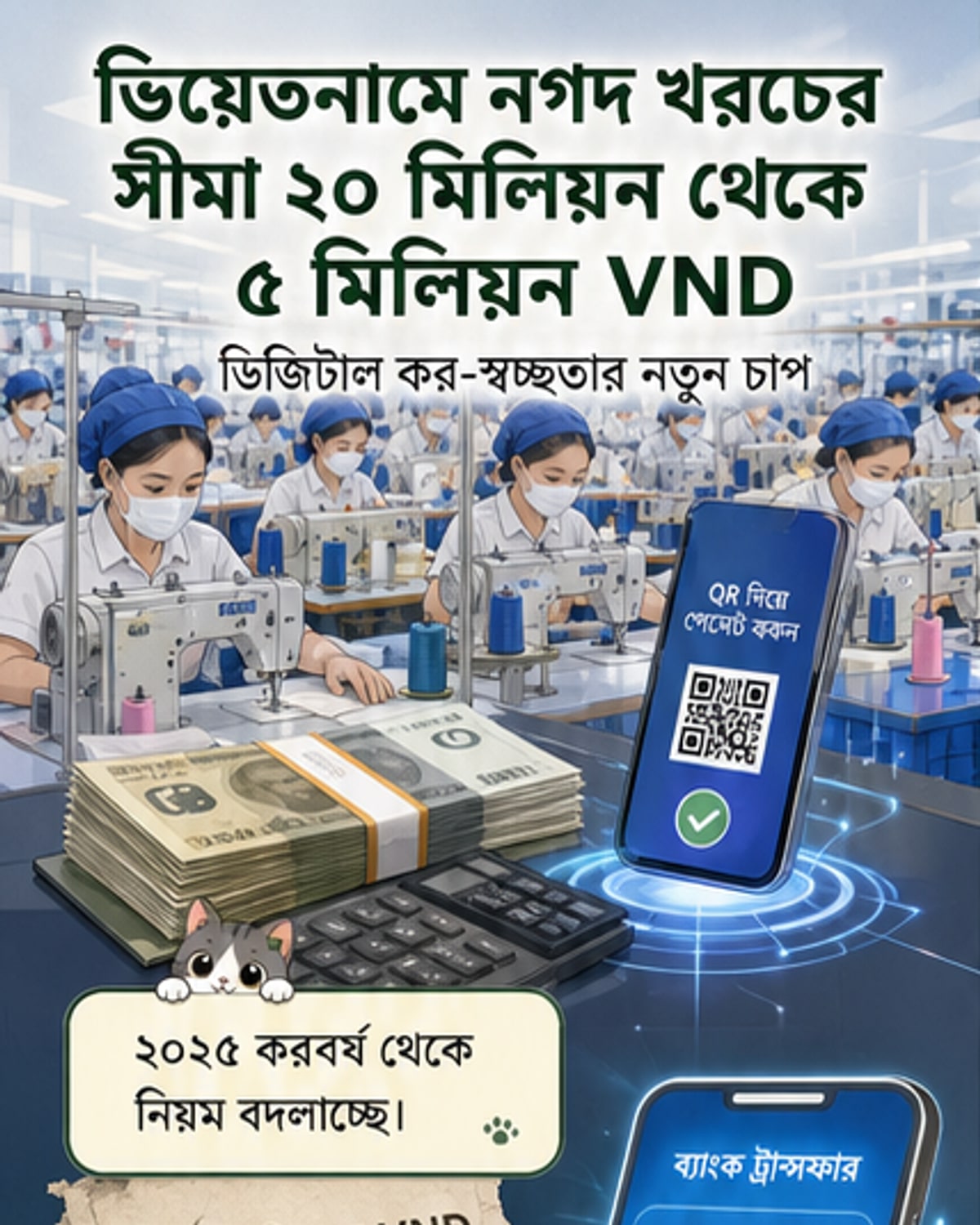 নগদ লেনদেনে নতুন সীমা, ডিজিটাল ব্যবসা ত্বরান্বিত