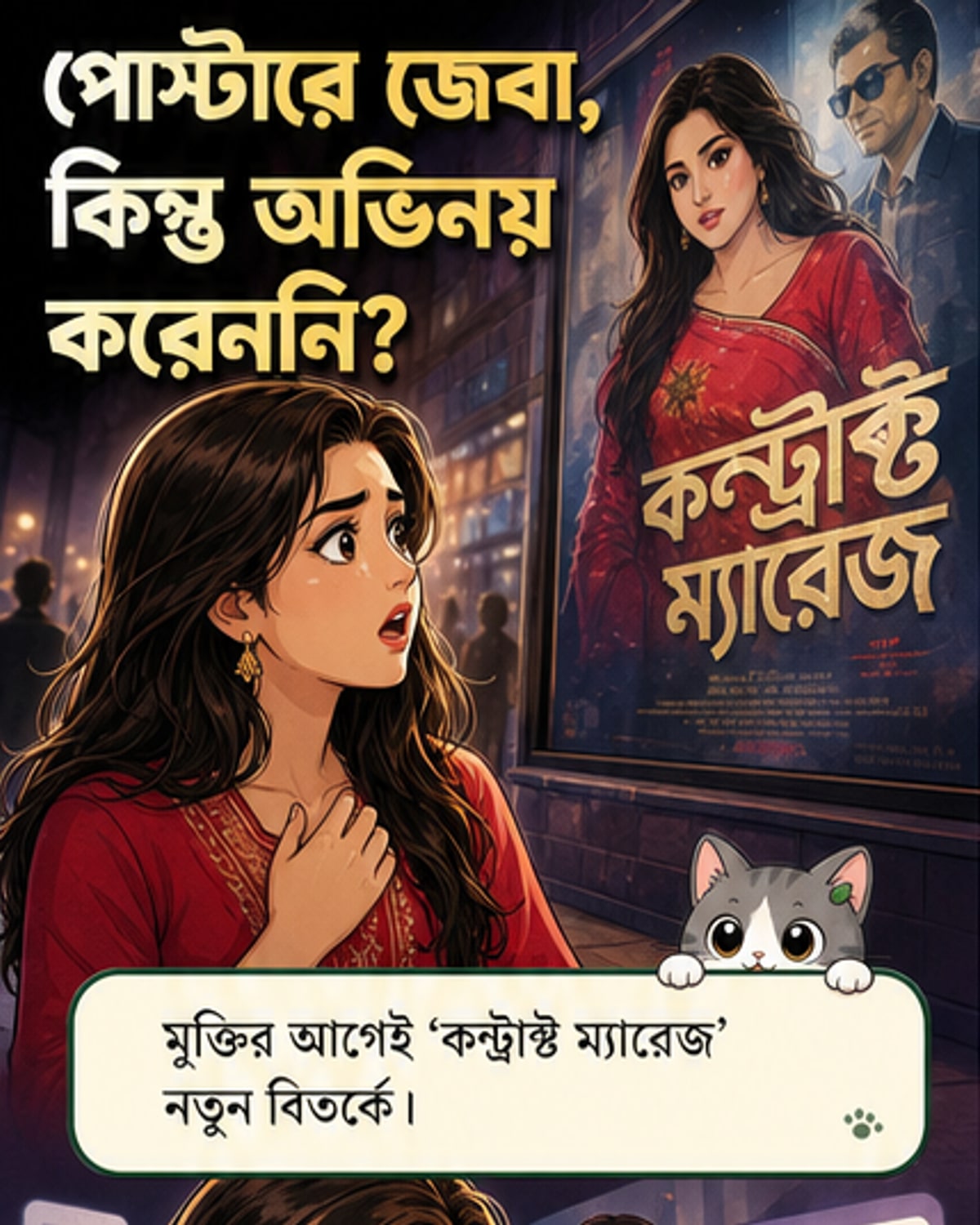 অভিনয় না করেই নায়িকা