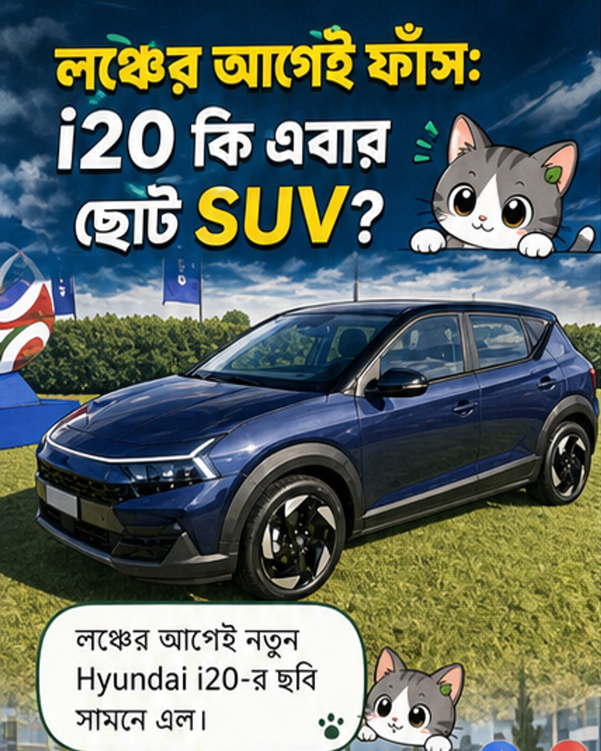 নতুন হুন্ডাই আই-২০ এখন ক্রসওভার