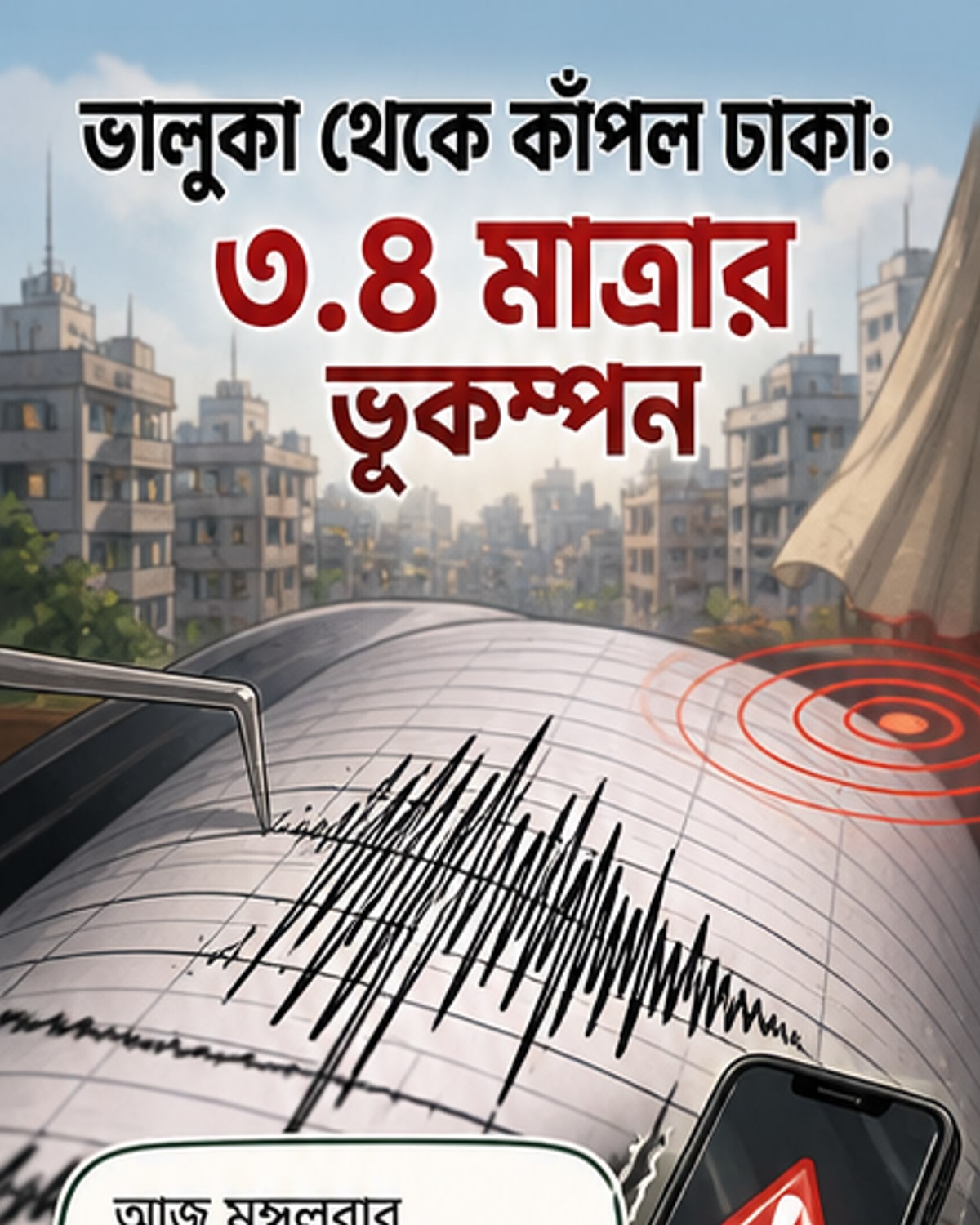 ঢাকাসহ বিভিন্ন স্থানে ভূমিকম্প