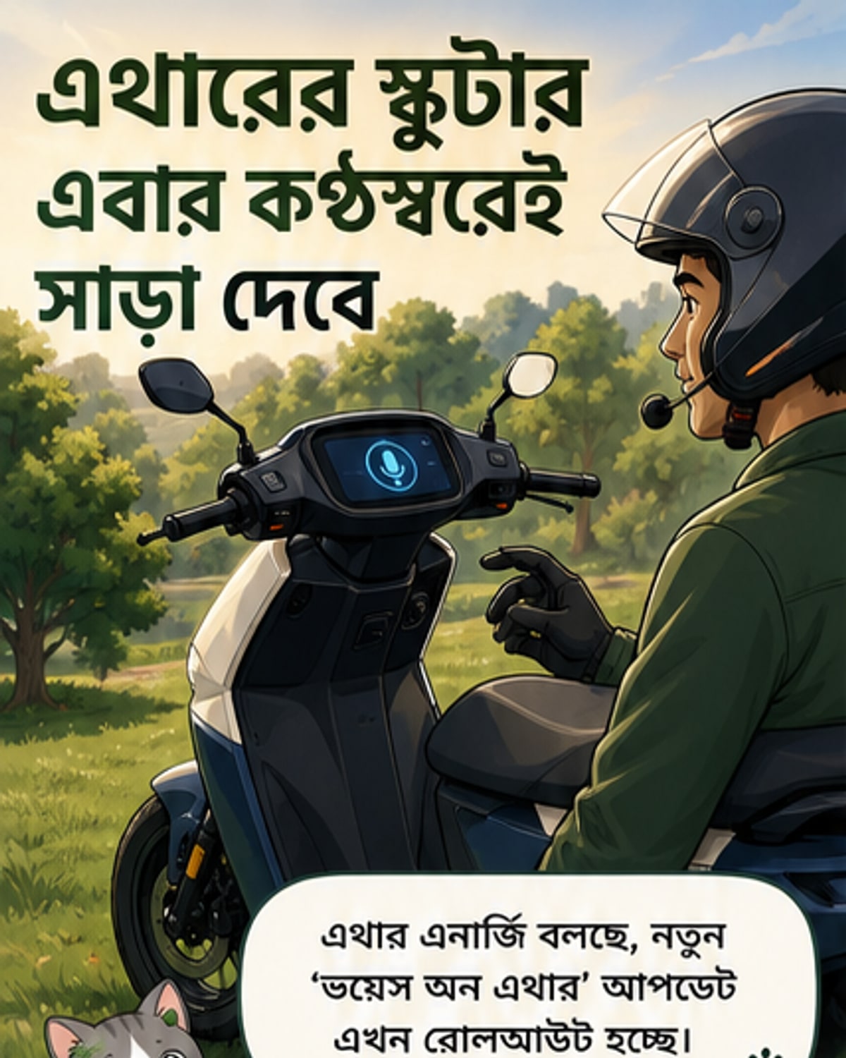 স্কুটার এবার কথা বলবে