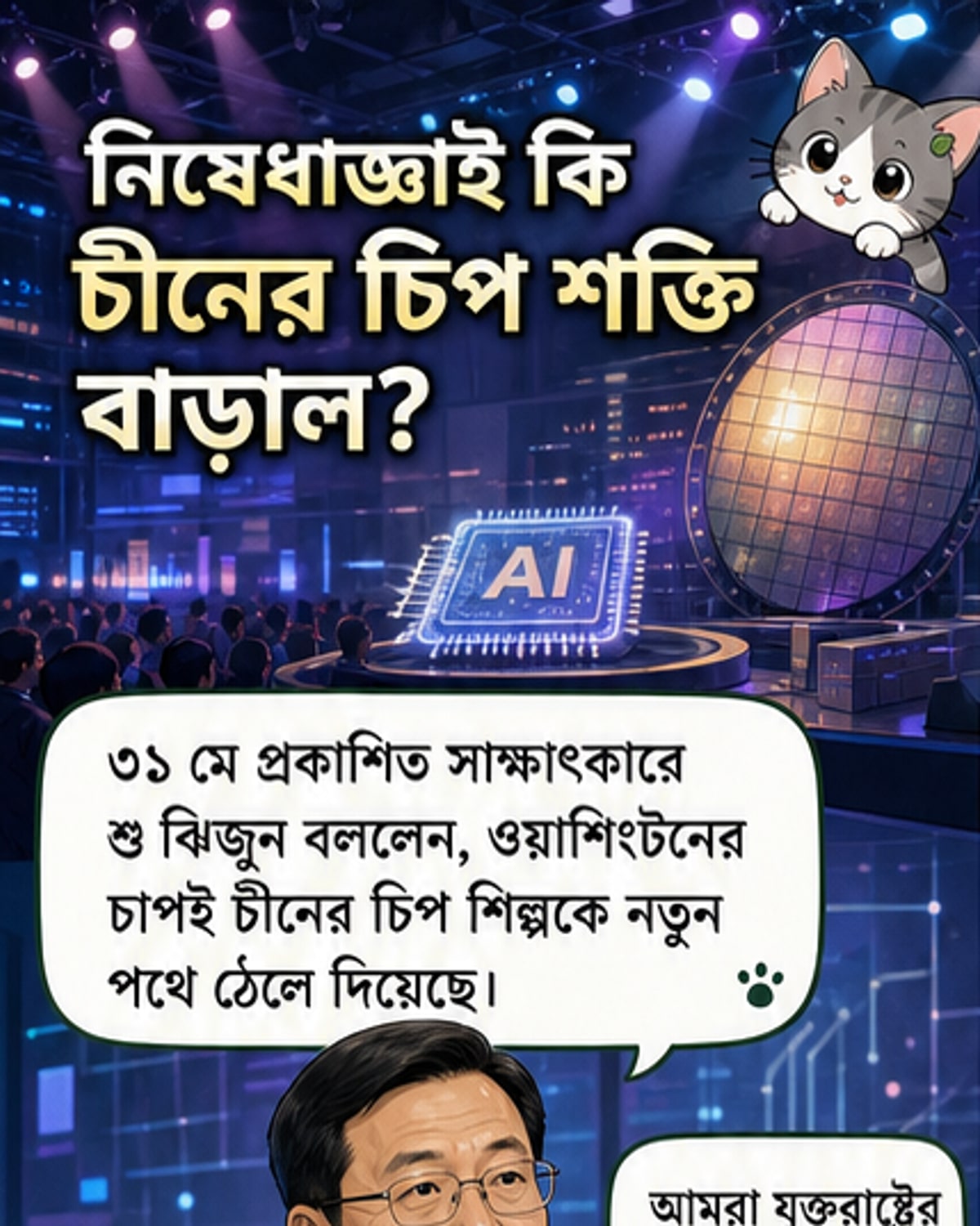 চিপ নিষেধাজ্ঞায় লাভবান চীন
